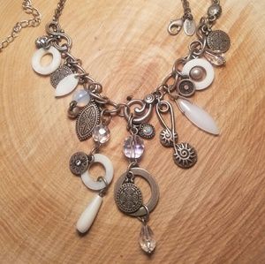 Lia Sophia bohemian multi-charm necklace